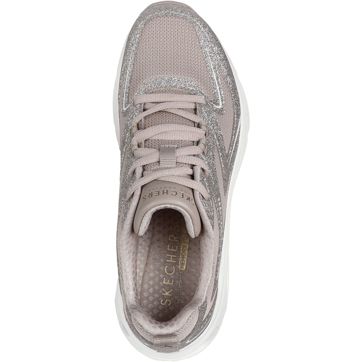 Women's Wide Fit Skechers 177411 Tres-Air Uno Glit Airy Sneakers