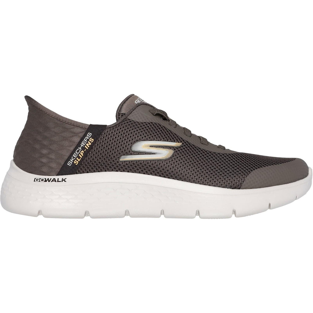 Men's Wide Fit Skechers 216324 Slip-ins Go Walk Flex Hands Up Sneakers