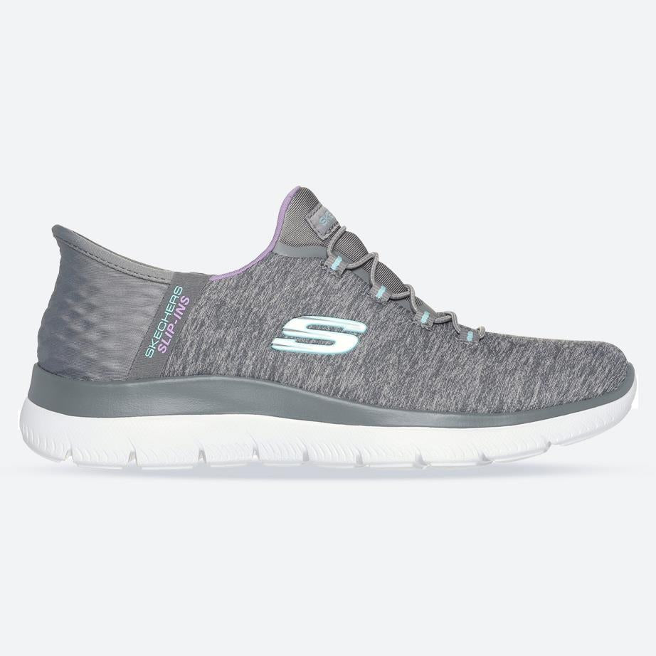 Women's Wide Fit Skechers 149937 Slip-ins Summits Dazzling Sneakers