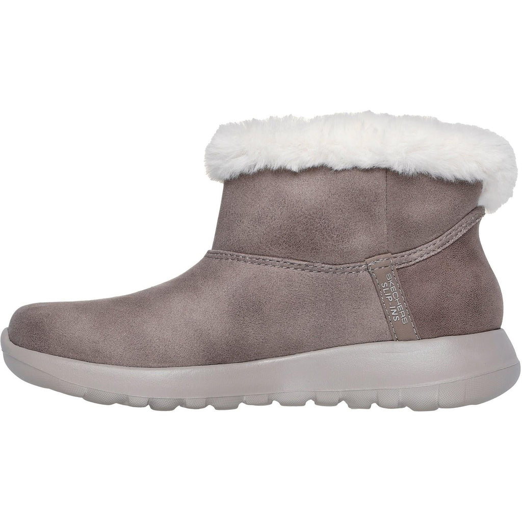 Women's Wide Fit Skechers 144800 Slip-ins On The Go Joy Cozy Dream Boots
