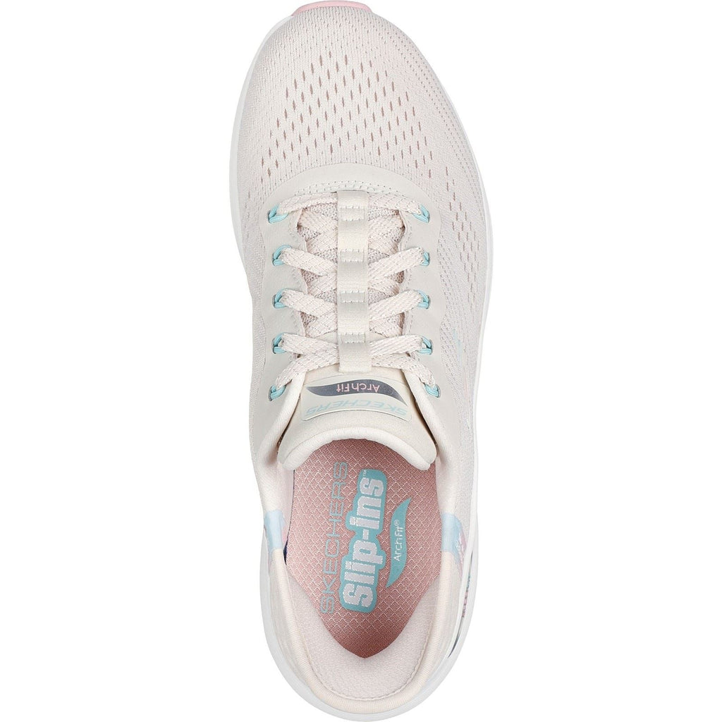 Women's Wide Fit Skechers 150066 Slip-ins Arch Fit 2.0 Easy Chic Sneakers