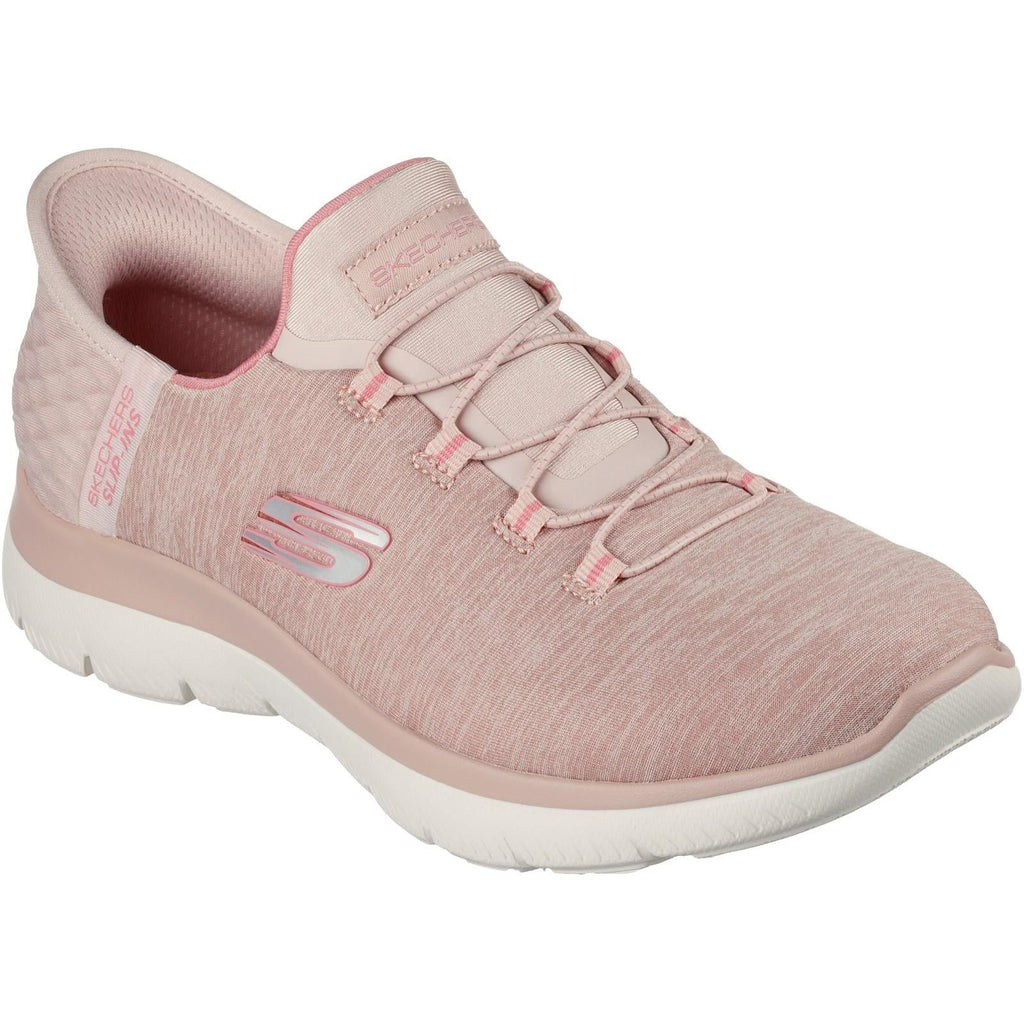 Women's Wide Fit Skechers 149937 Slip-ins Summits Dazzling Sneakers