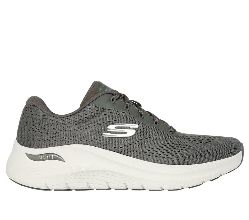 Women's Wide Fit Skechers 150051 Arch Fit 2.0 Big League Sneakers - Olive