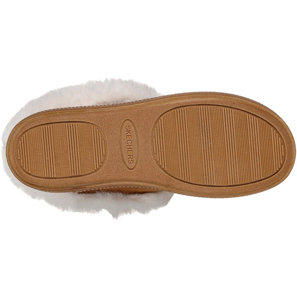 Women's Wide Fit Skechers 169012 Cozy Campfire Winter Nights Slippers
