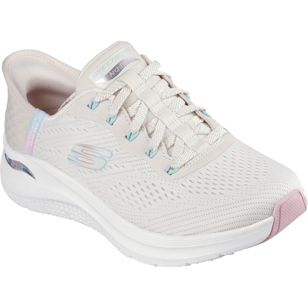 Women's Wide Fit Skechers 150066 Slip-ins Arch Fit 2.0 Easy Chic Sneakers