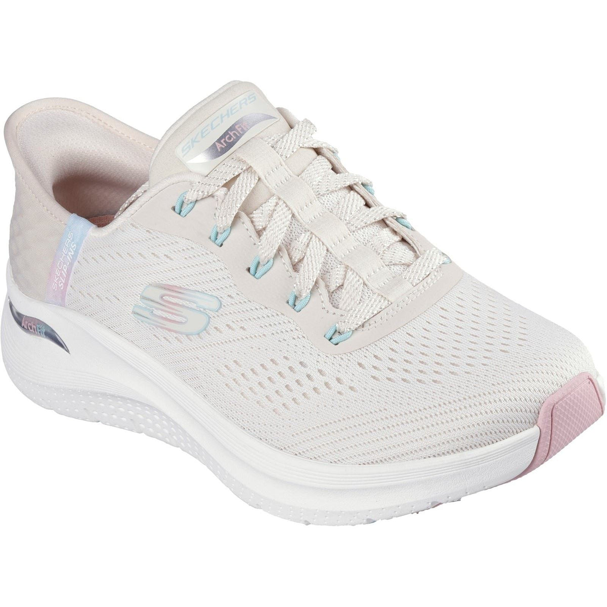 Women's Wide Fit Skechers 150066 Slip-ins Arch Fit 2.0 Easy Chic Sneakers