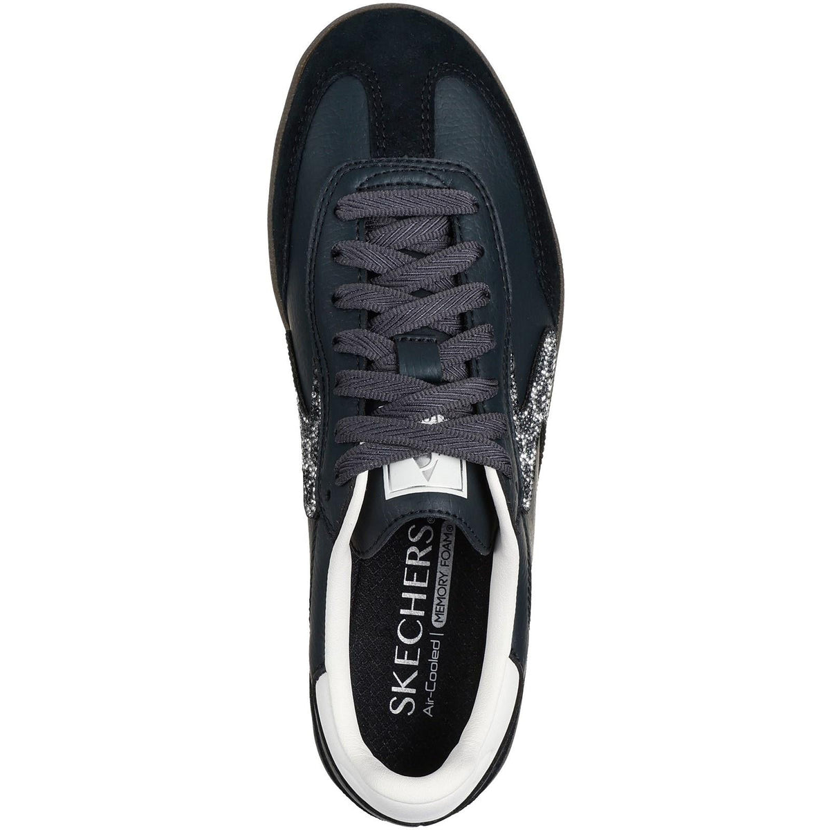 Women's Wide Fit Skechers 185239 Hotshot Shimmering Spots Sneakers