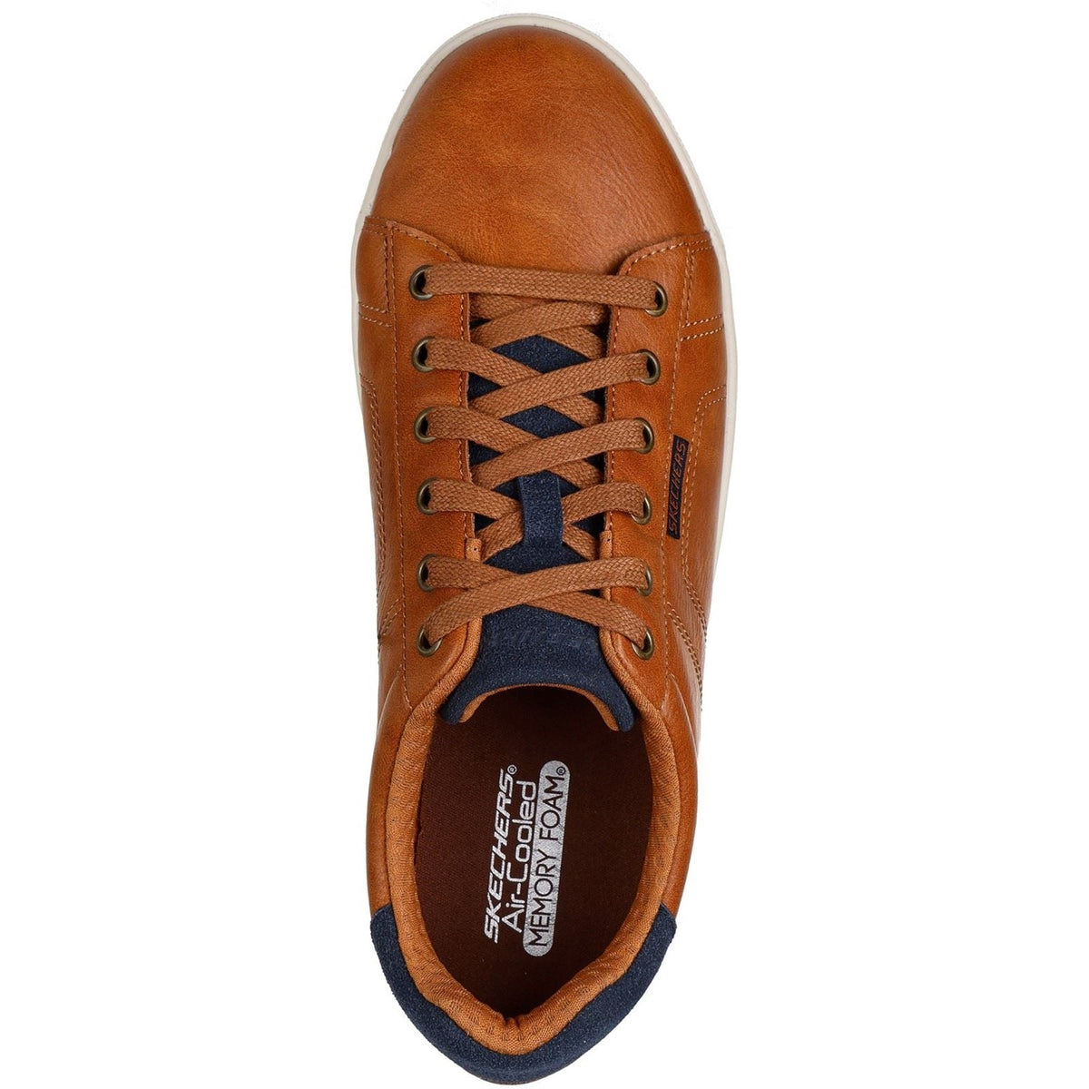 Men's Wide Fit Skechers 210946 Cavell Hensley Shoes - Luggage