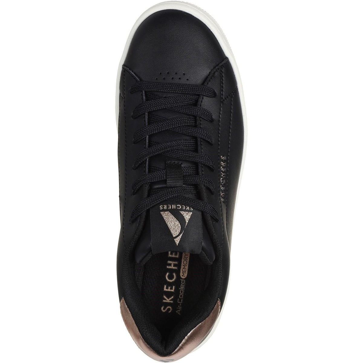 Women's Wide Fit Skechers 177700 Uno Court Courted Air Sneakers