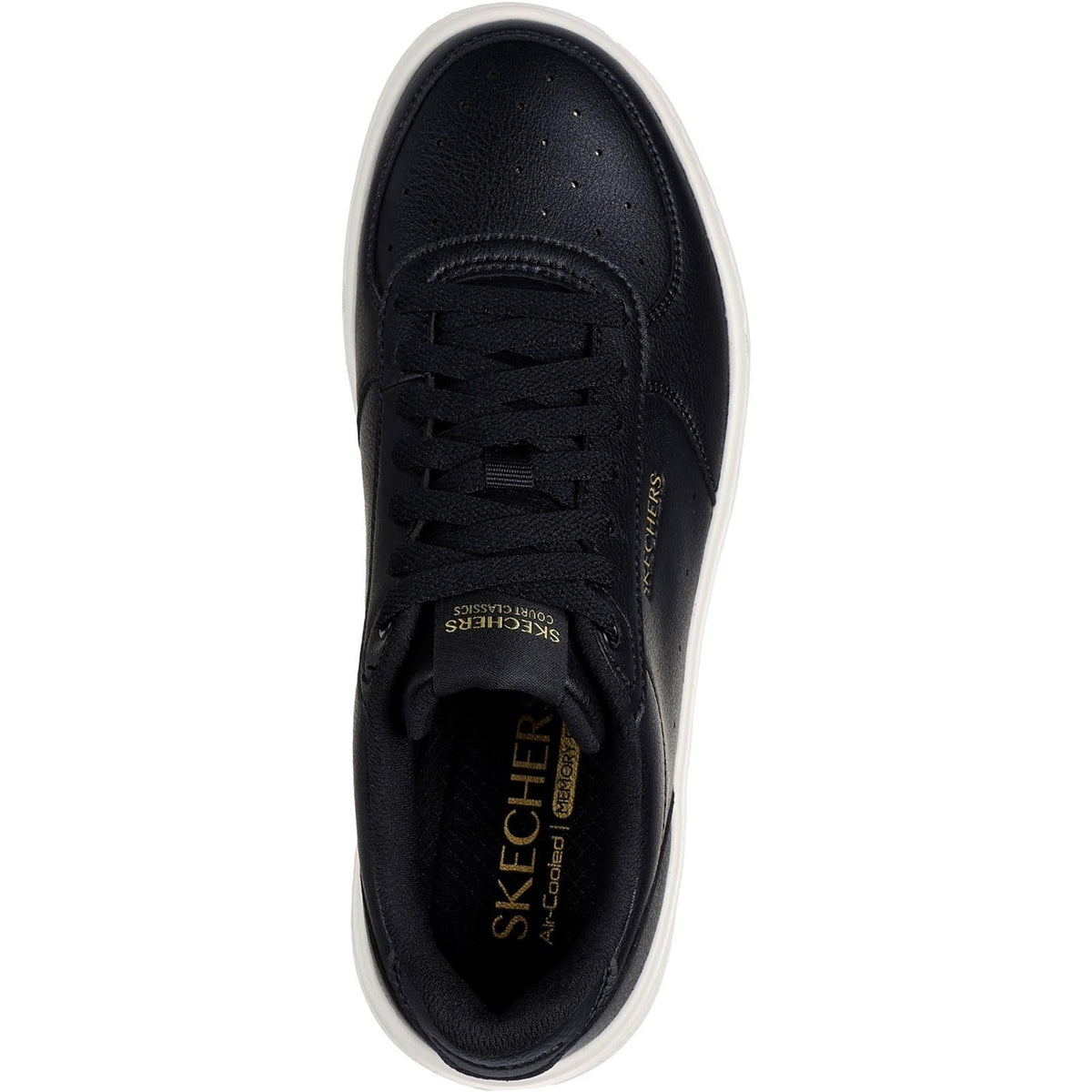 Women's Wide Fit Skechers 185110 Court Classics Grand 92 Be Lifted Sneakers