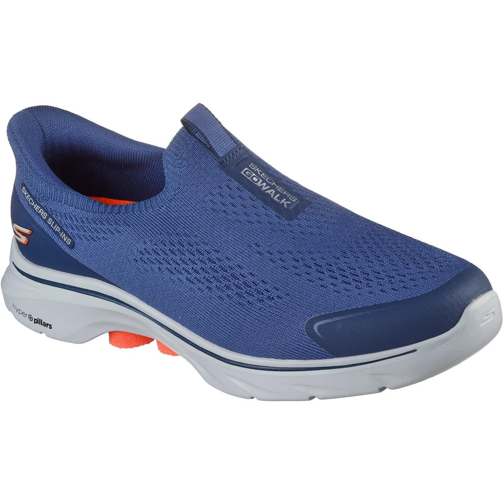 Men's Wide Fit Skechers 216553 Slip-ins Go Walk 7 Easy On Evolution Sneakers
