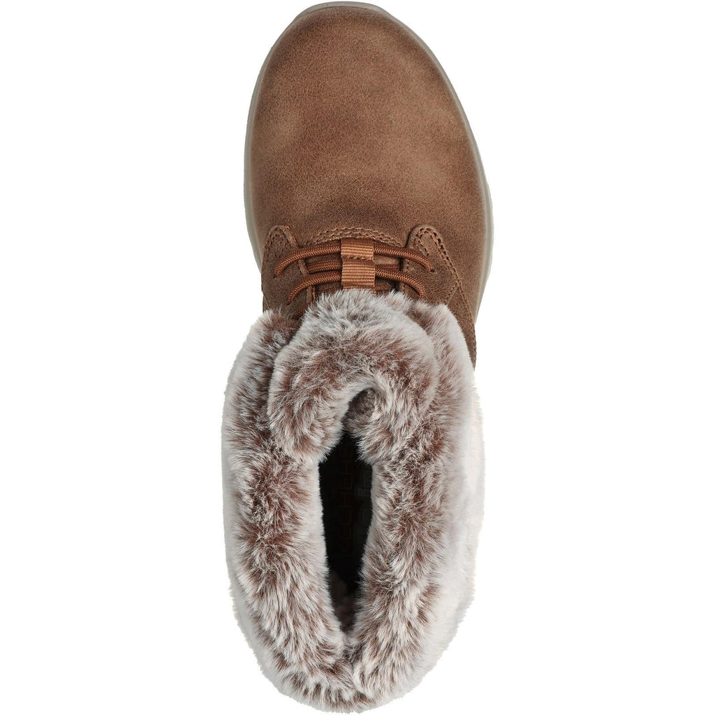 Women's Wide Fit Skechers 144803 Slip-ins On The Go Joy Cozy Charm Boots