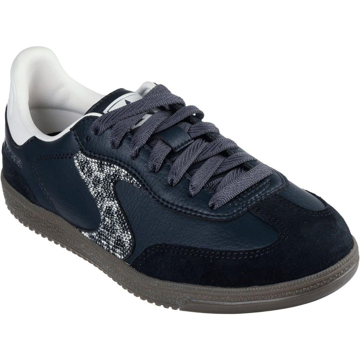 Women's Wide Fit Skechers 185239 Hotshot Shimmering Spots Sneakers