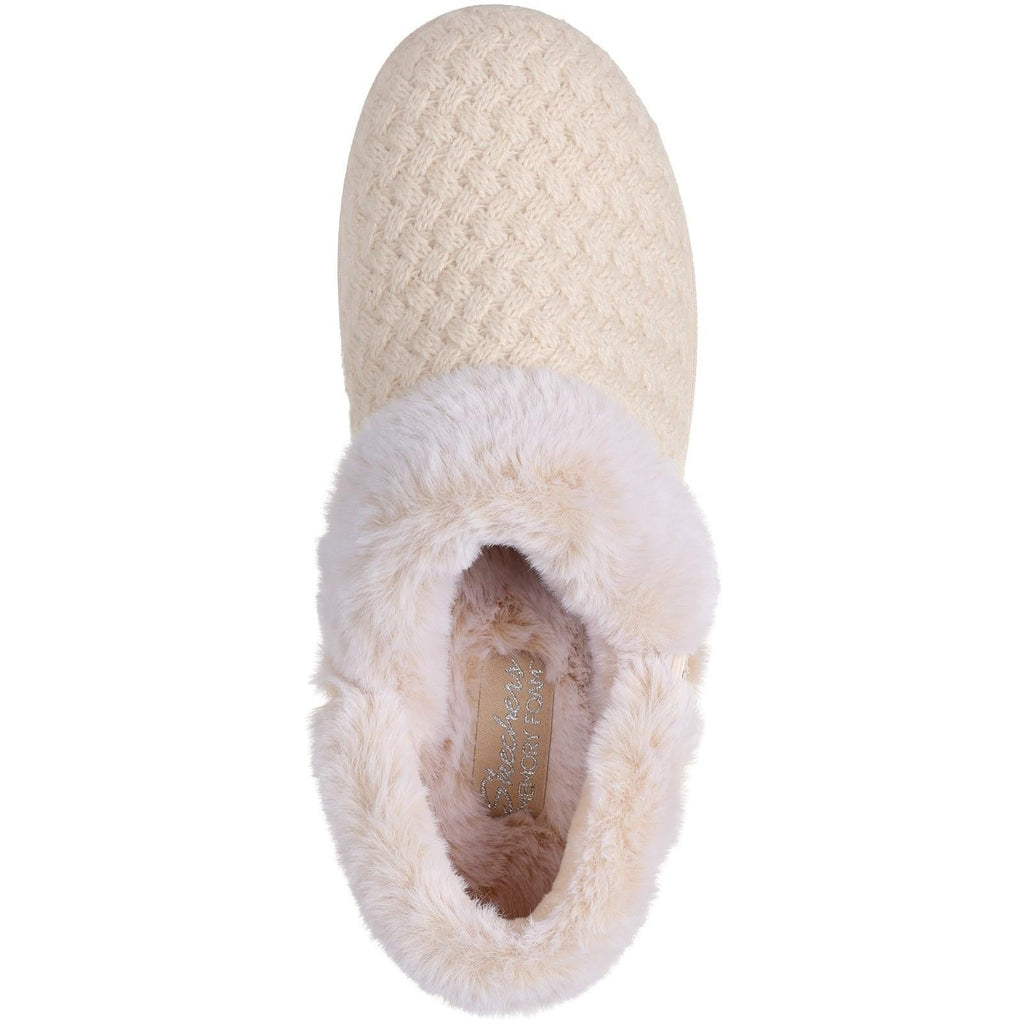 Women's Wide Fit Skechers 169041 Cozy Campfire Frosty Promise Slippers