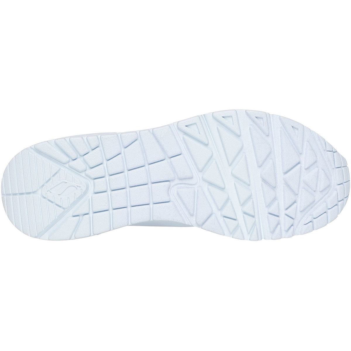 Women's Wide Fit Skechers 73690 Uno - Stand On Air Walking Sneakers - Light Denim