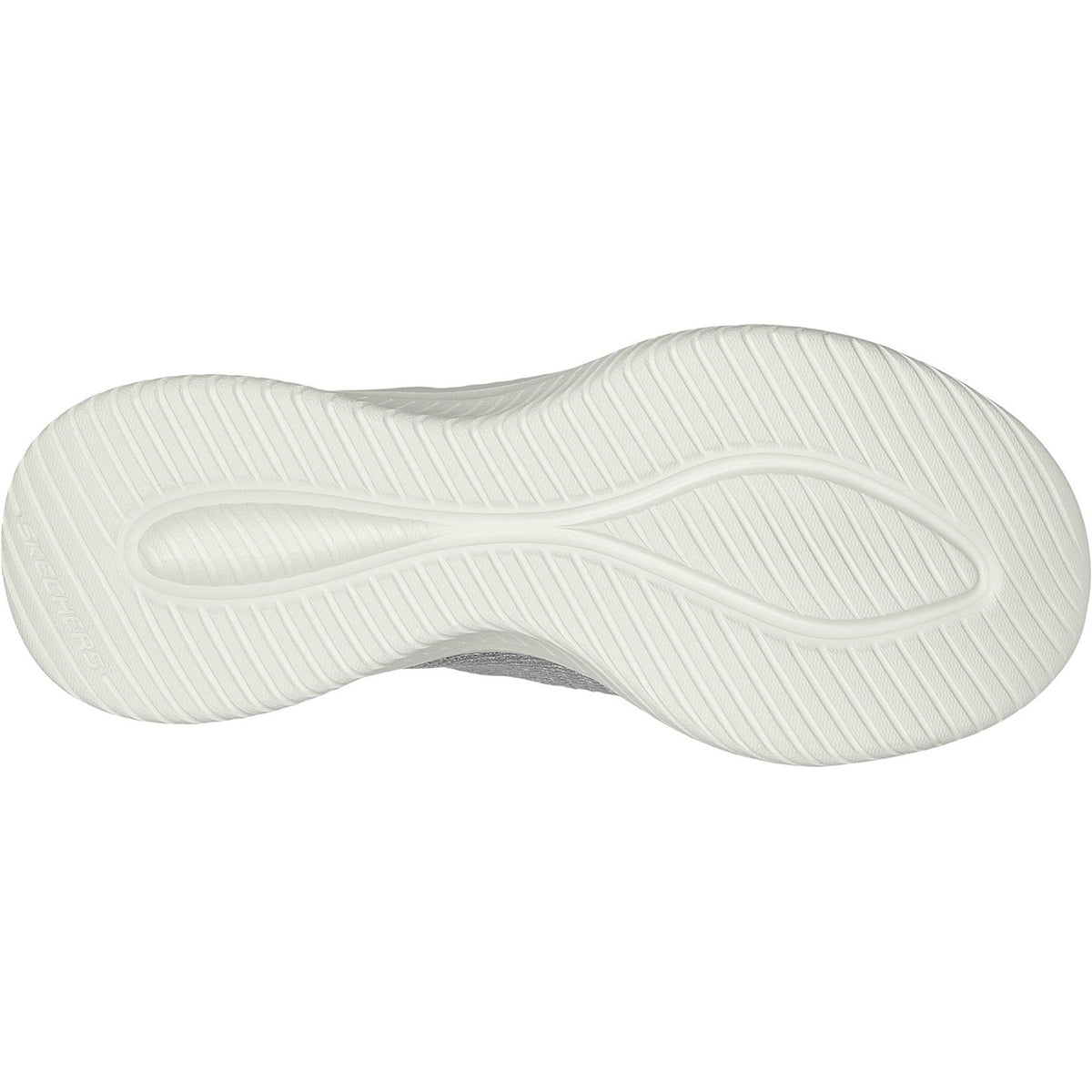 Women's Wide Fit Skechers 149709 Slip-ins Ultra Flex 3.0 Smooth Step Sneakers - Light Grey
