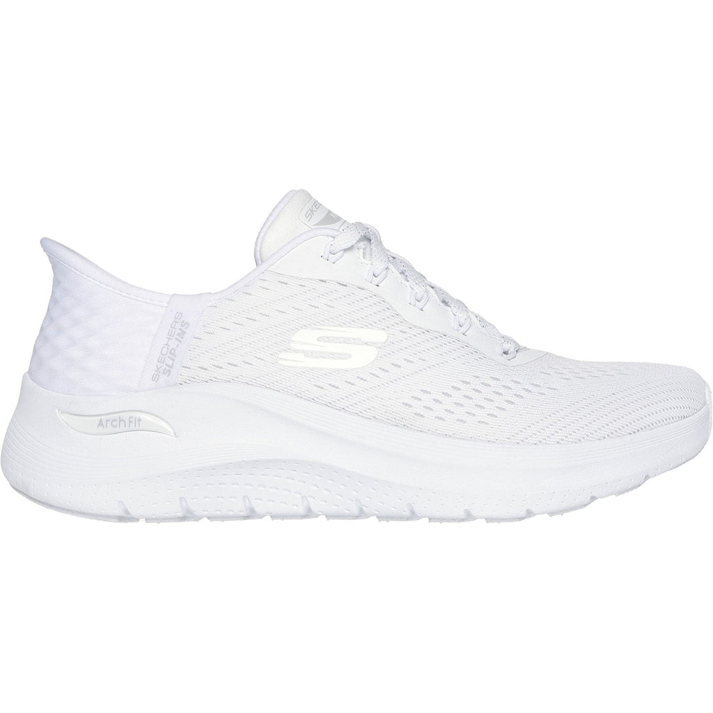 Women's Wide Fit Skechers 150066 Slip-ins Arch Fit 2.0 Easy Chic Sneakers