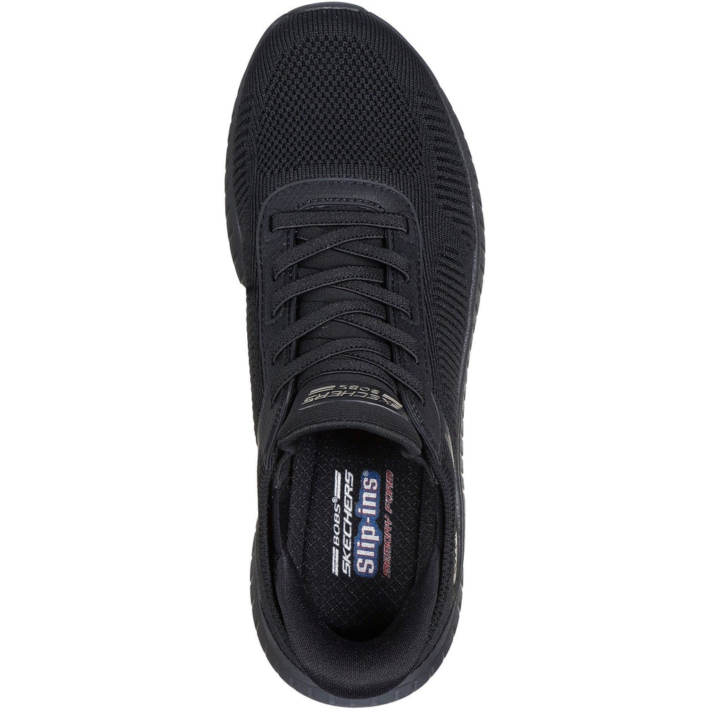 Women's Wide Fit Skechers Slip-ins 117497 Waves Bobs Sport Squad Sneakers