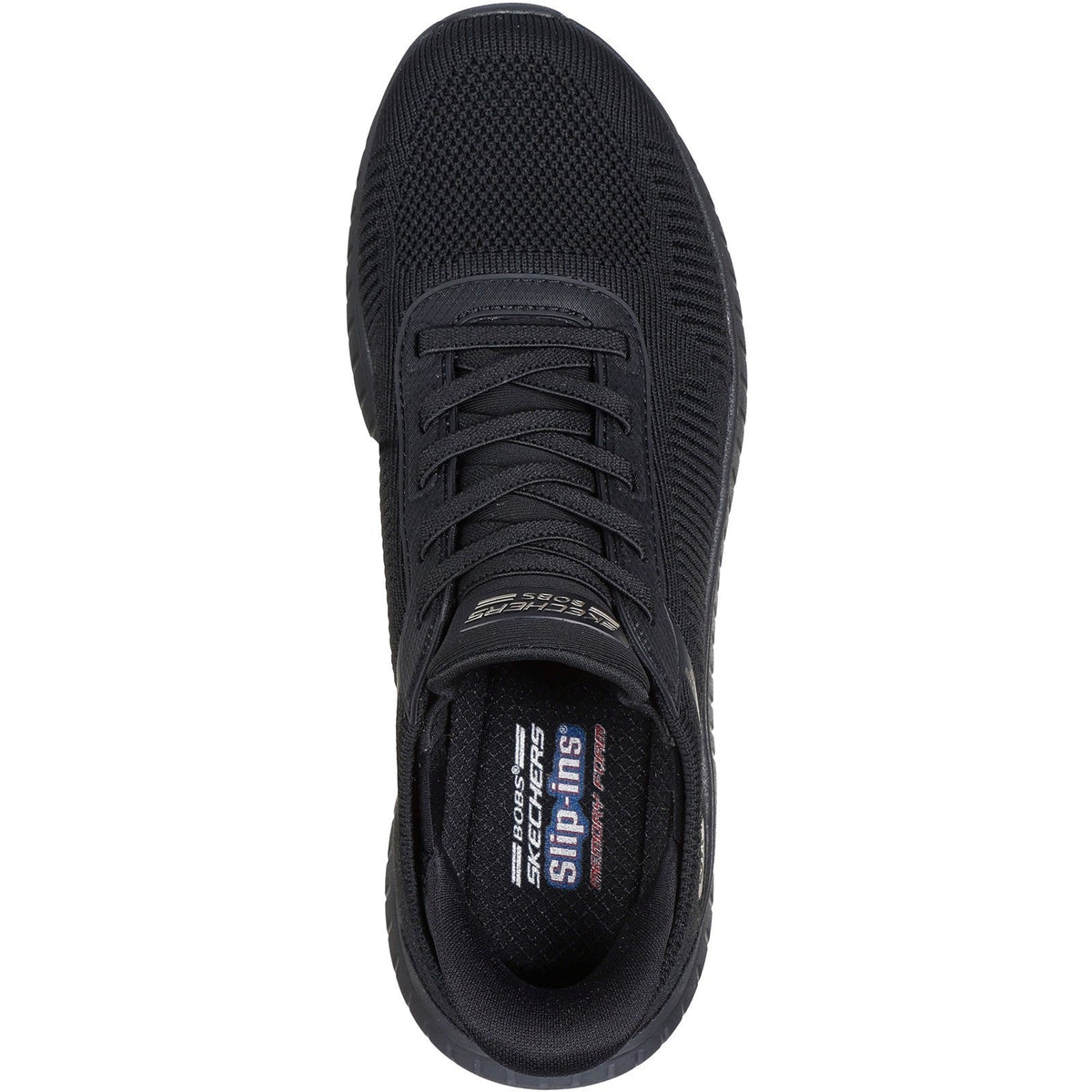 Women's Wide Fit Skechers Slip-ins 117497 Waves Bobs Sport Squad Sneakers