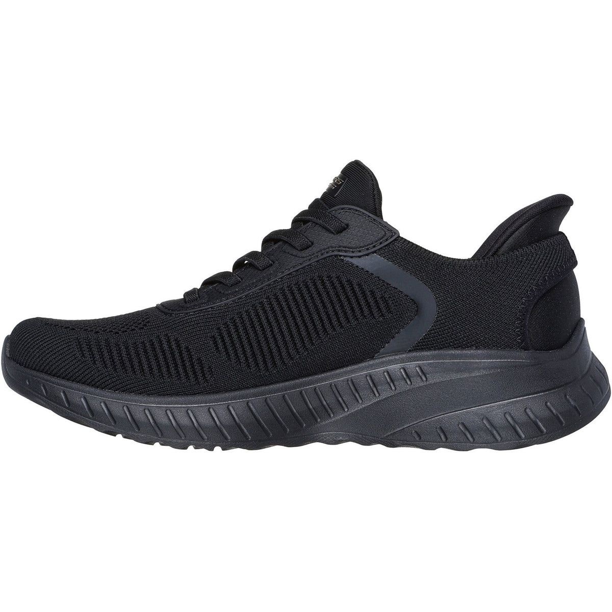 Women's Wide Fit Skechers Slip-ins 117497 Waves Bobs Sport Squad Sneakers