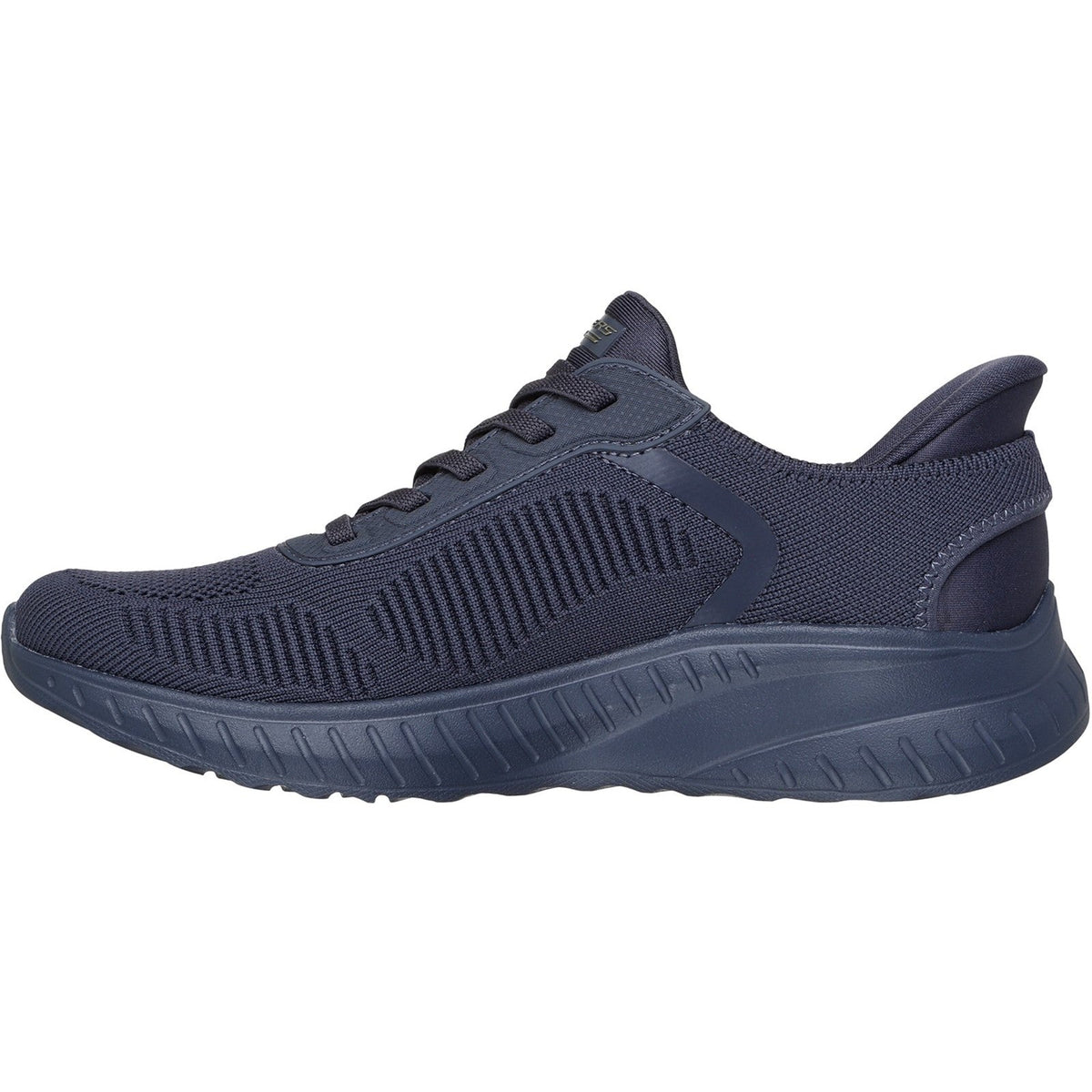 Women's Wide Fit Skechers Slip-ins 117497 Waves Bobs Sport Squad Sneakers