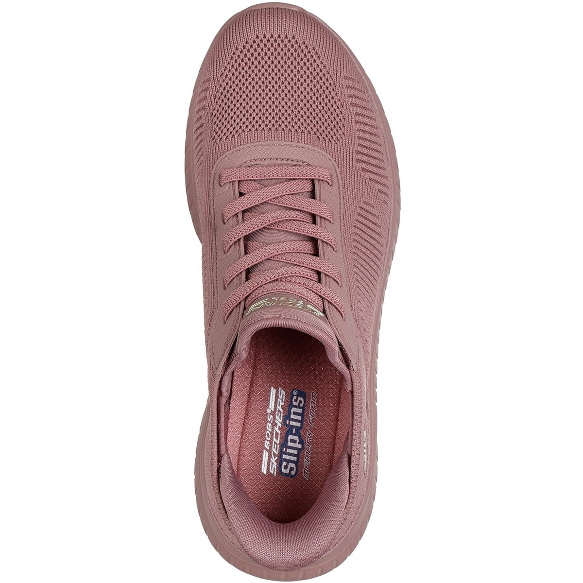 Women's Wide Fit Skechers Slip-ins 117497 Waves Bobs Sport Squad Sneakers